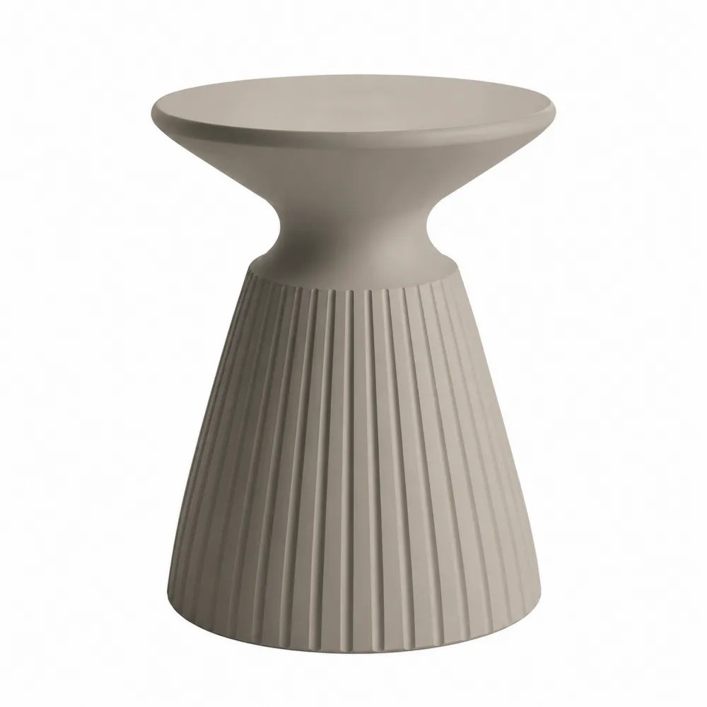 Stolik polipropylenowy okrągły beżowy 50 cm