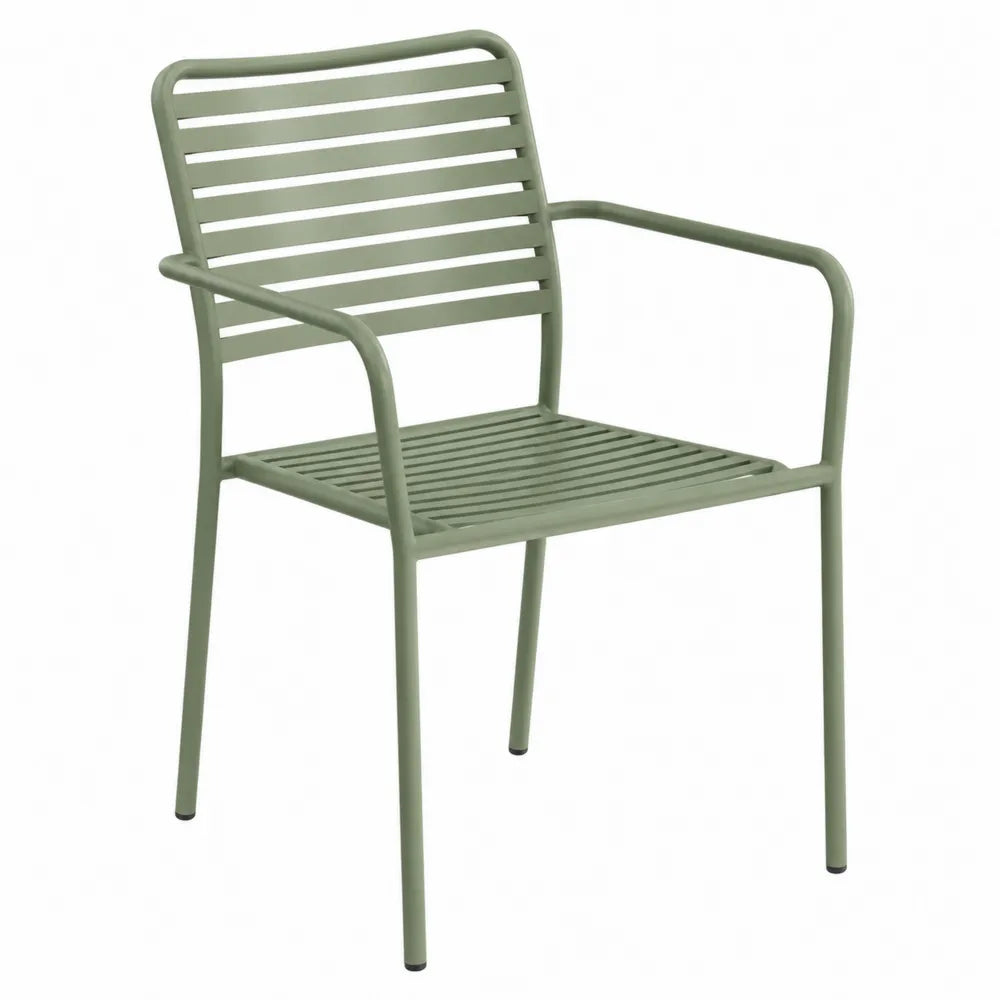 Krzesło metalowe khaki 57x58x84 cm