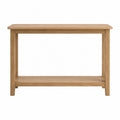 Konsola z drewna dębowego naturalna 100x35x75 cm