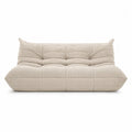 Sofa modułowa 3-osobowa tkanina beżowa
